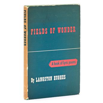 Hughes, Langston (1901-1967) Fields of Wonder, Inscribed First edition.